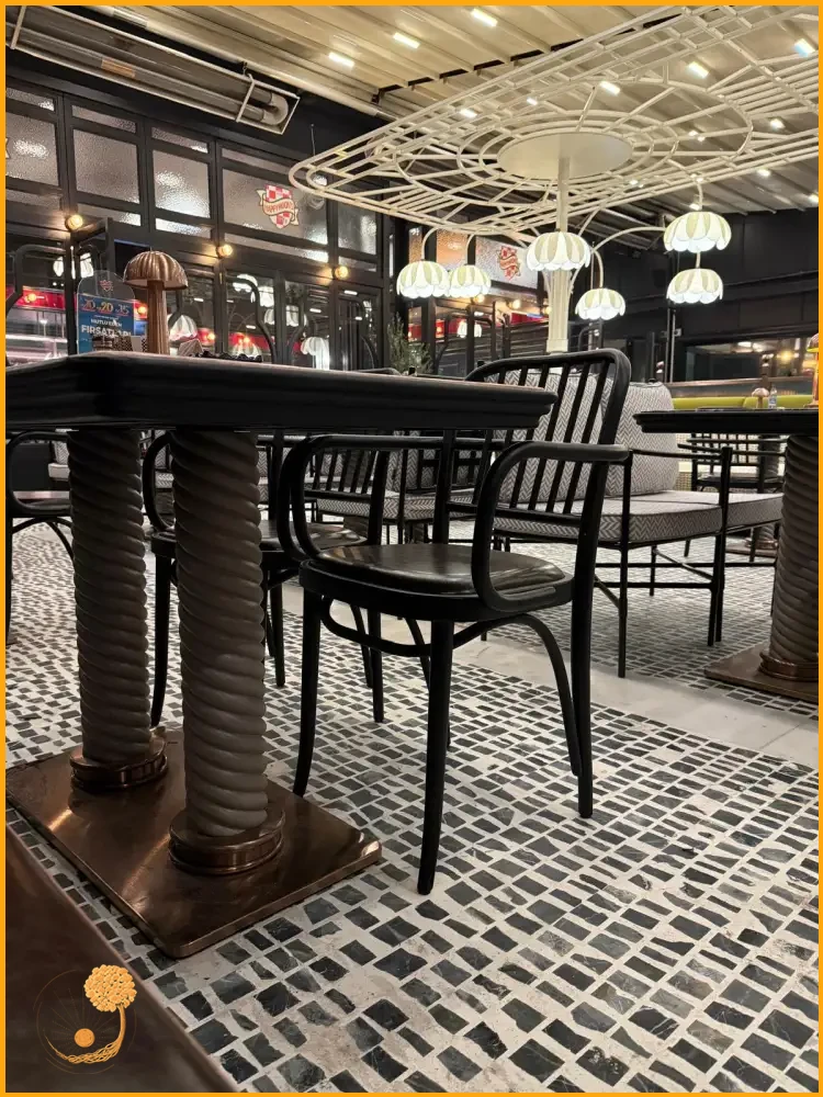 Geniş Alan Cafe Tasarımı 