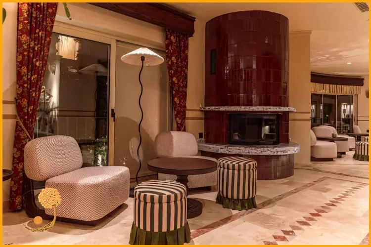 Uyumlu Renk Paletli İç Mimari Cafe