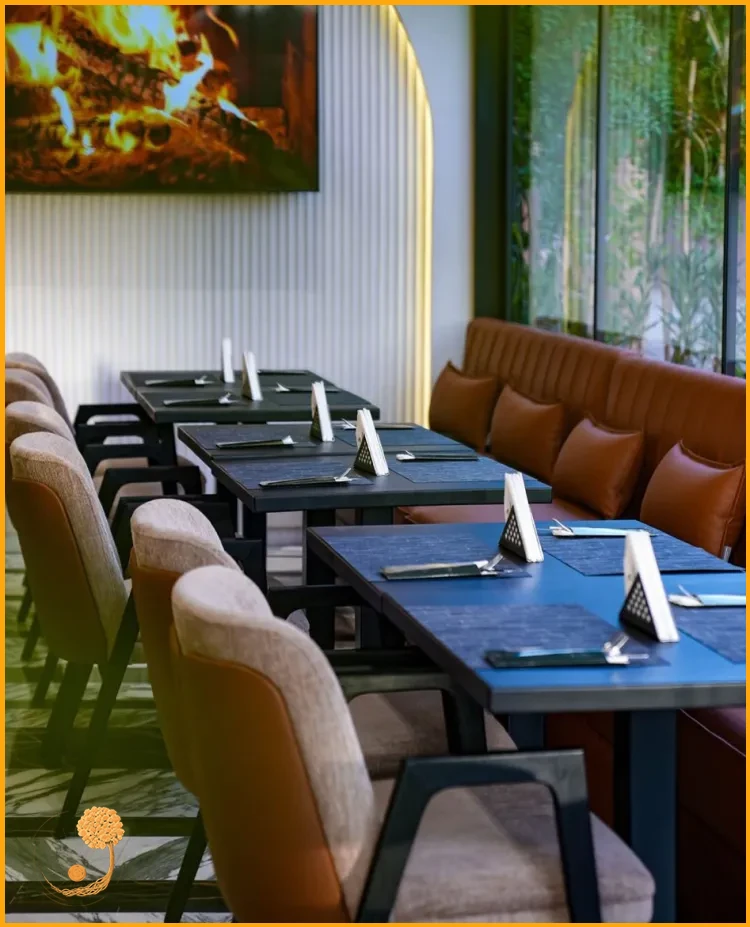 Doğal Mimari Alan Restoran Düzeni