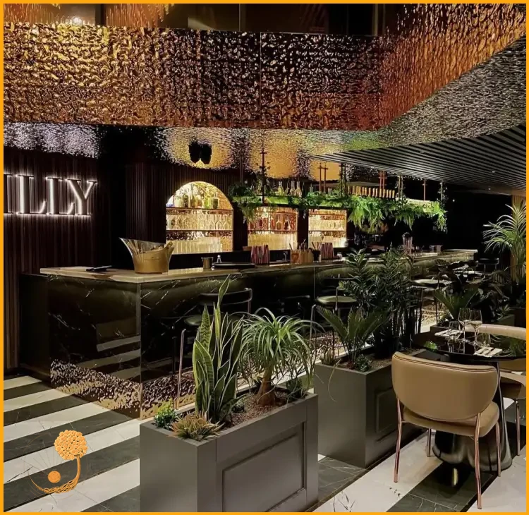 Endüstriyel Restaurant Dekorasyon Tasarımları