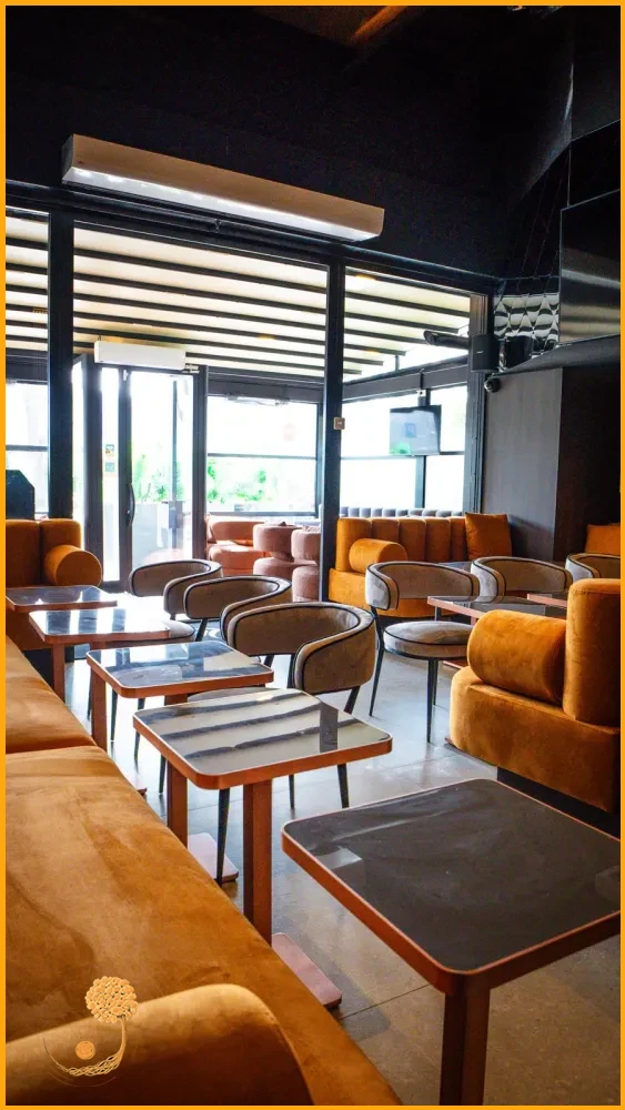 Odak Aksesuarlarla Restaurant Dekoru